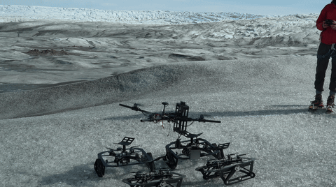HARP aerial robot detaching from its ground platform